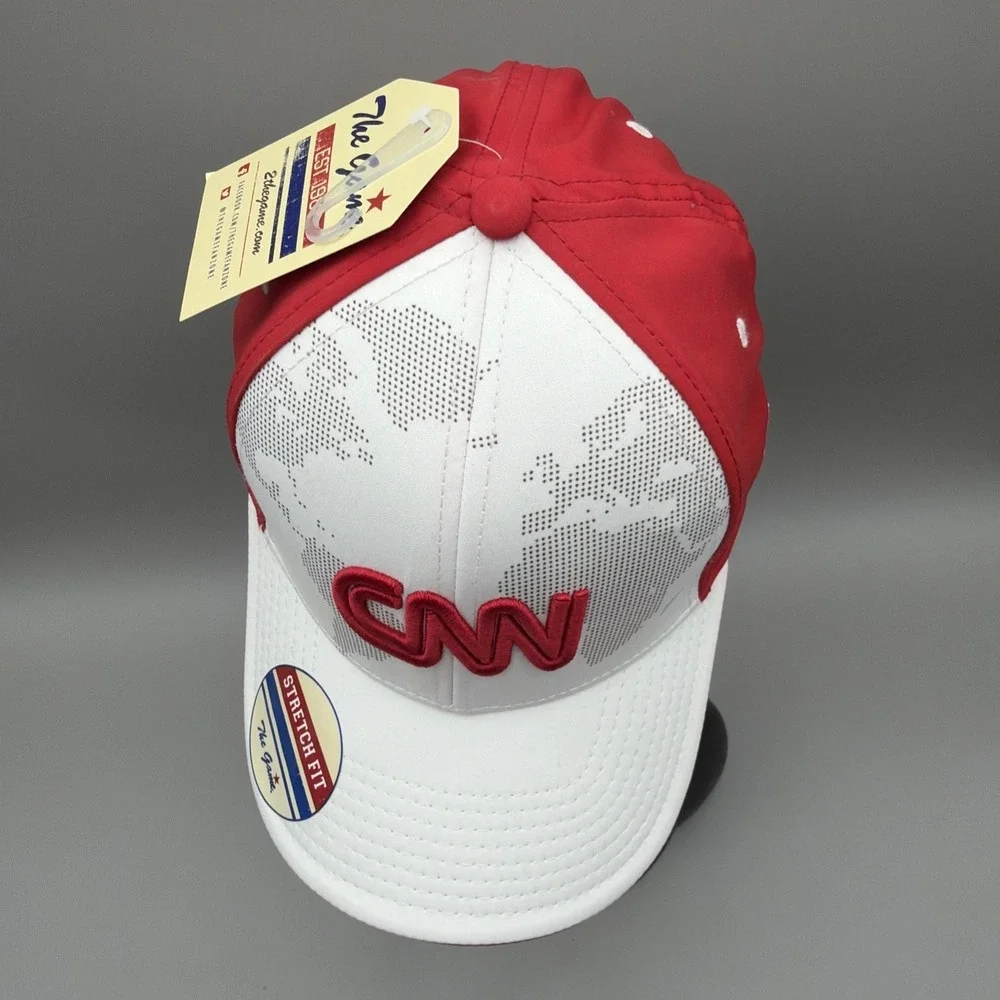 CNN NEWS Embroidered Hat Cap Cable News Stretch  Fit Medium - by The Game New